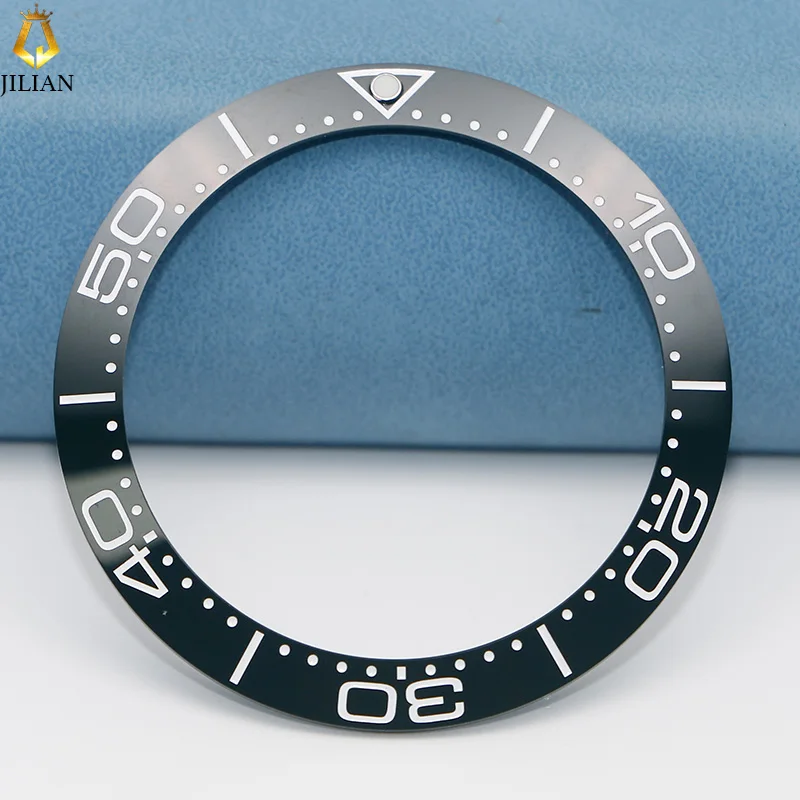 Watch Bezel Insert Ring 39.8*31.5mm Seamaster 300 Ceramic Watch Bezel Insert Fit 42mm Automatic Seamaster 300 Mod Watch Repair Accessories Case Ring