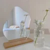 Wooden Irregular Makeup Mirror Cloud Shaped Frameless Decorative Mirror Living Room Bedroom Bathroom Acrylic Makeup Mirror 1