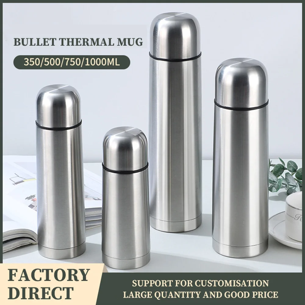 Universal 500ML Stainless Steel Thermal Flask Outer Lid Replacement Cover - Silver