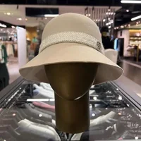 ST ANDREWS 2024 New Women's Golf Cap Outdoor Sunscreen Sunshade Breathable Ribbon Retro Bucket Hat 2