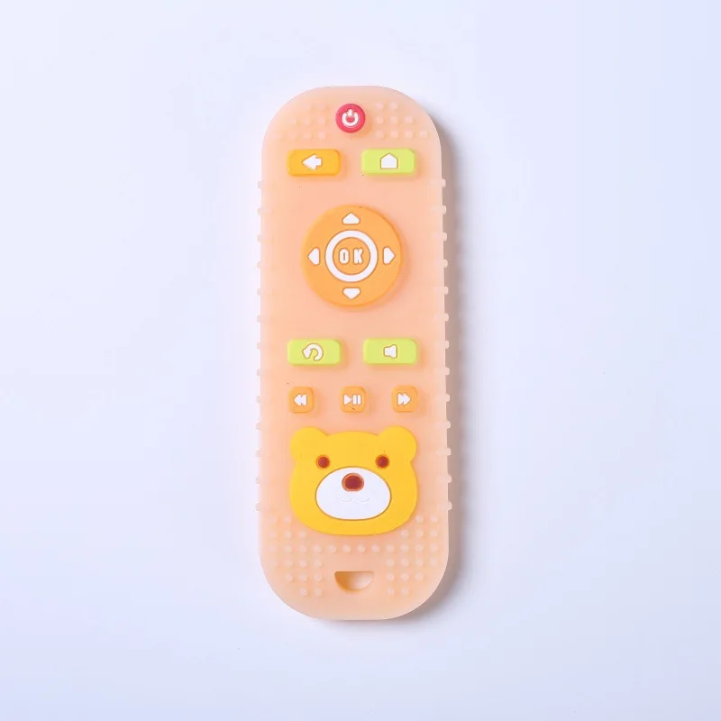 Silicone Remote-Controlled Toy Baby Teether with Cartoon Design to Help Relieve Your Baby's Stress