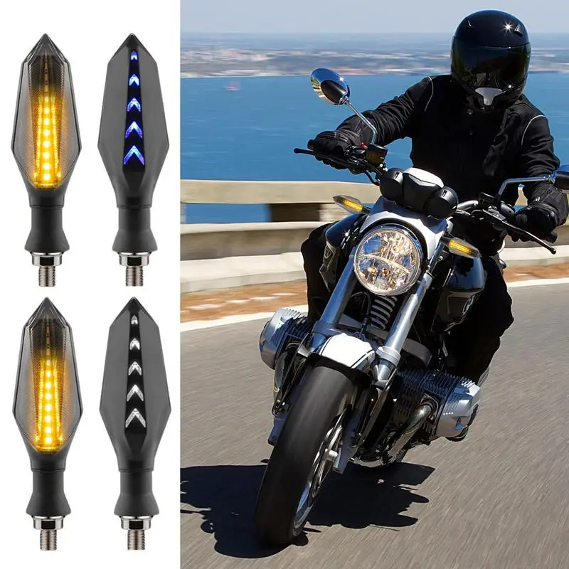 

Motorcycle LED Turn Signal Lights Universal Front Rear Motorbike Turning Indicators Lights Flasher Motorcycle Accessories