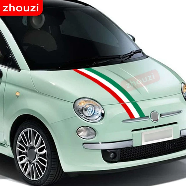 2pcs Car Styling Abarth Side Skirt Sticker Racing Stripe Body Stickers for  FIAT 500 Car Styling Car Sticker Car Accessories - AliExpress