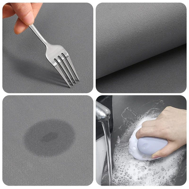 Enhanced Non-Slip Quick-Dry Rubber Bath and Toilet Mat Set