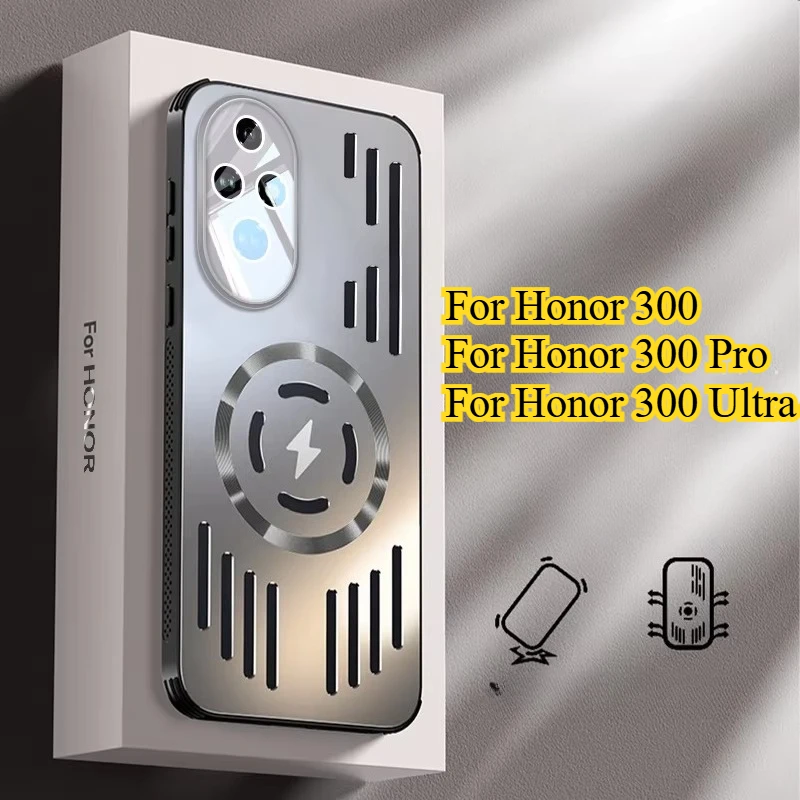 Ultra Magsafe Charging Metal Heat Dissipation Case - Aluminum Alloy Hard Shockproof Bumper