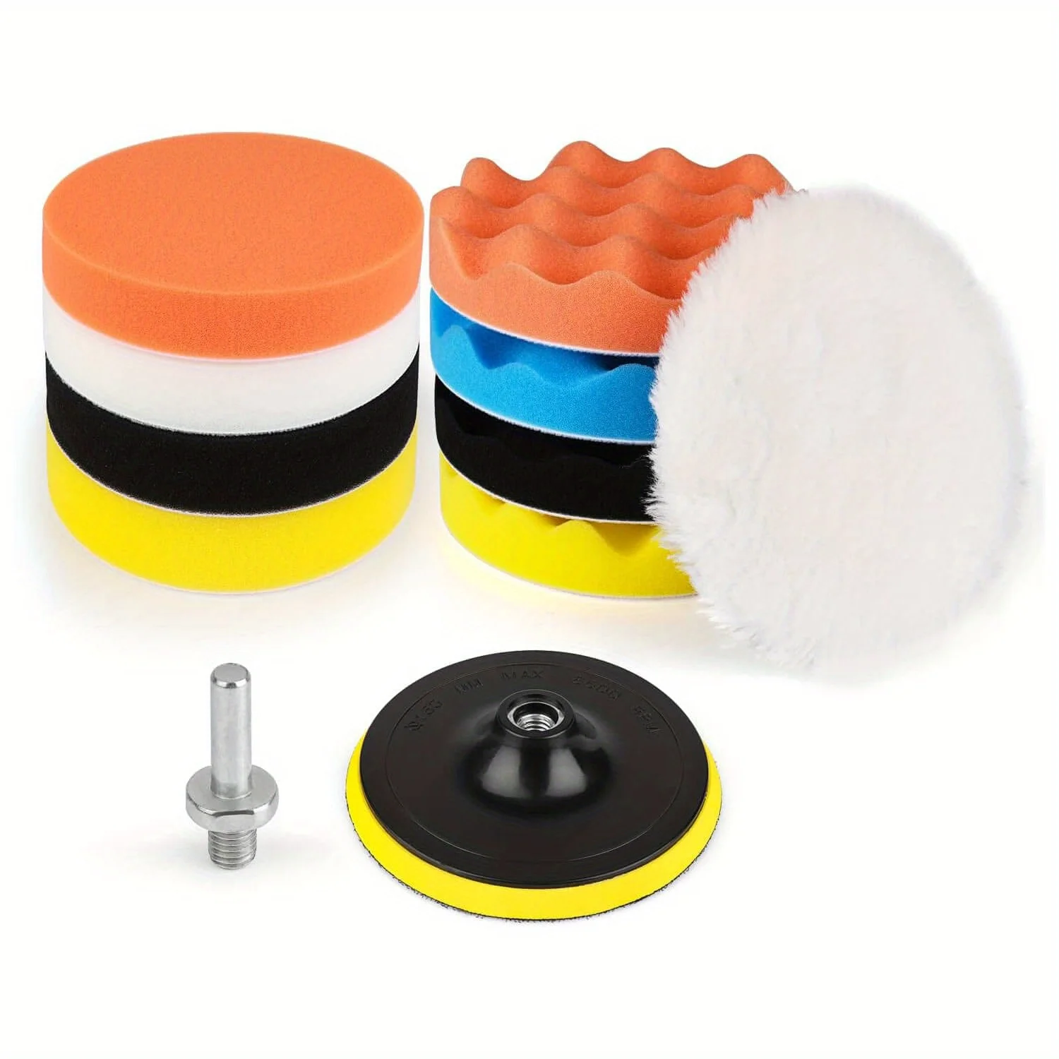 Car Polishing Pad Car Polish Pad Polishing Sponge Set Wool Polishing Pad Car Polishing Sponge Wool Polishing Head Polishing Wheel Kit 11Pcs Kit 3-Inch ing Pad Car Foam Drill Sponge Wool Polishing Pads Car er Polisher for Sanding Waxing Sealing Glaze