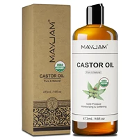 MAYJAM 473ml Castor Jojoba Vegetable Glycerin Grapeseed Fractionated Coconut Pure Natural Carrier Oil for Skin Care & Hair Care