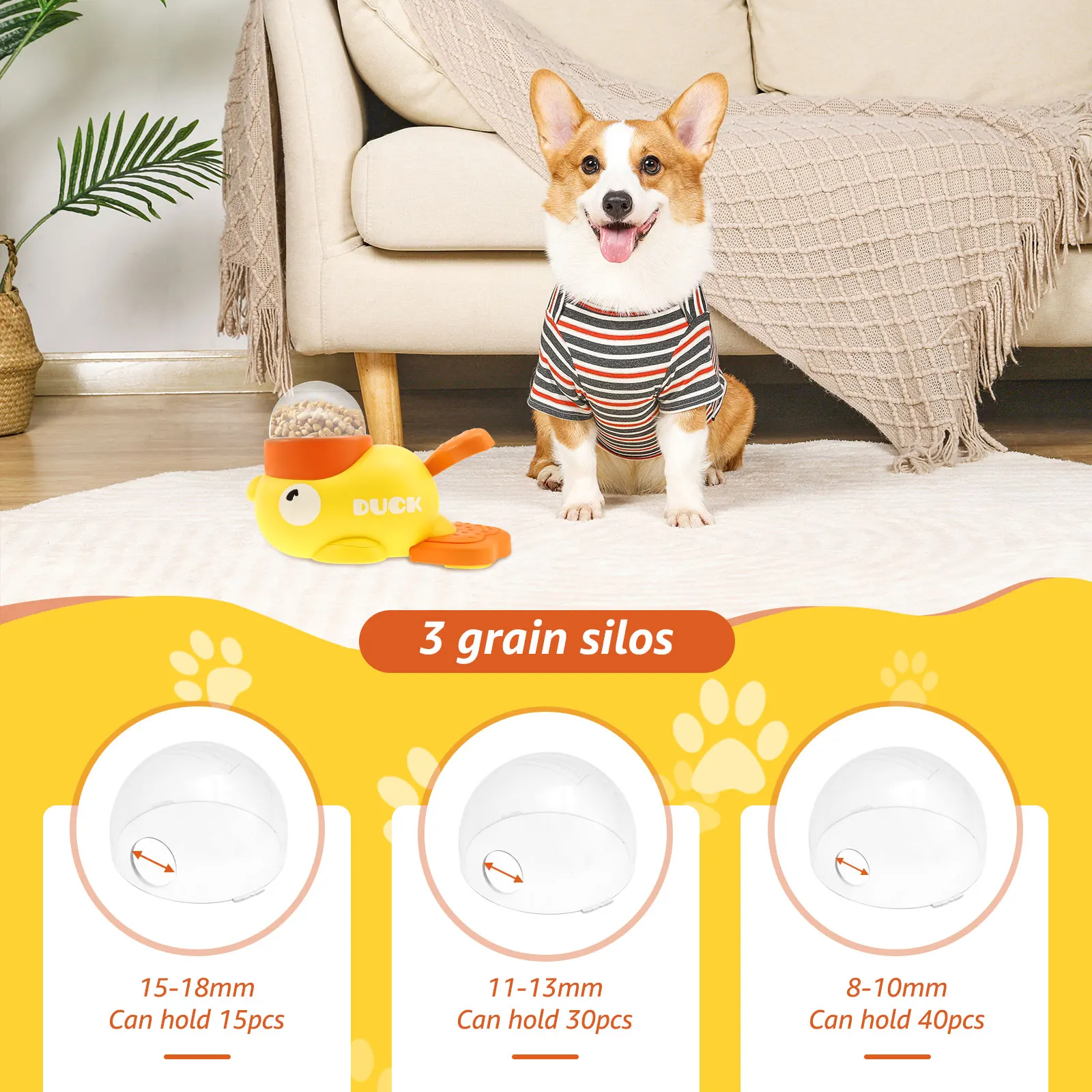 ABS Interactive Dog Slow Feeder Toy for Pet Training