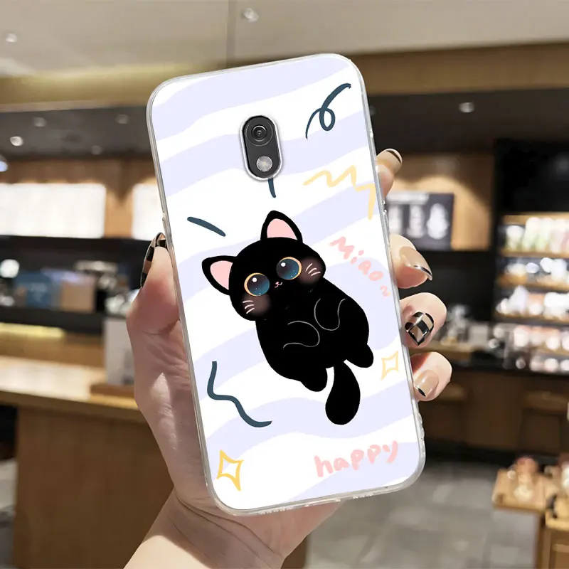 Silicone Soft Transparent Shockproof Phone Case with Marble Flower Design