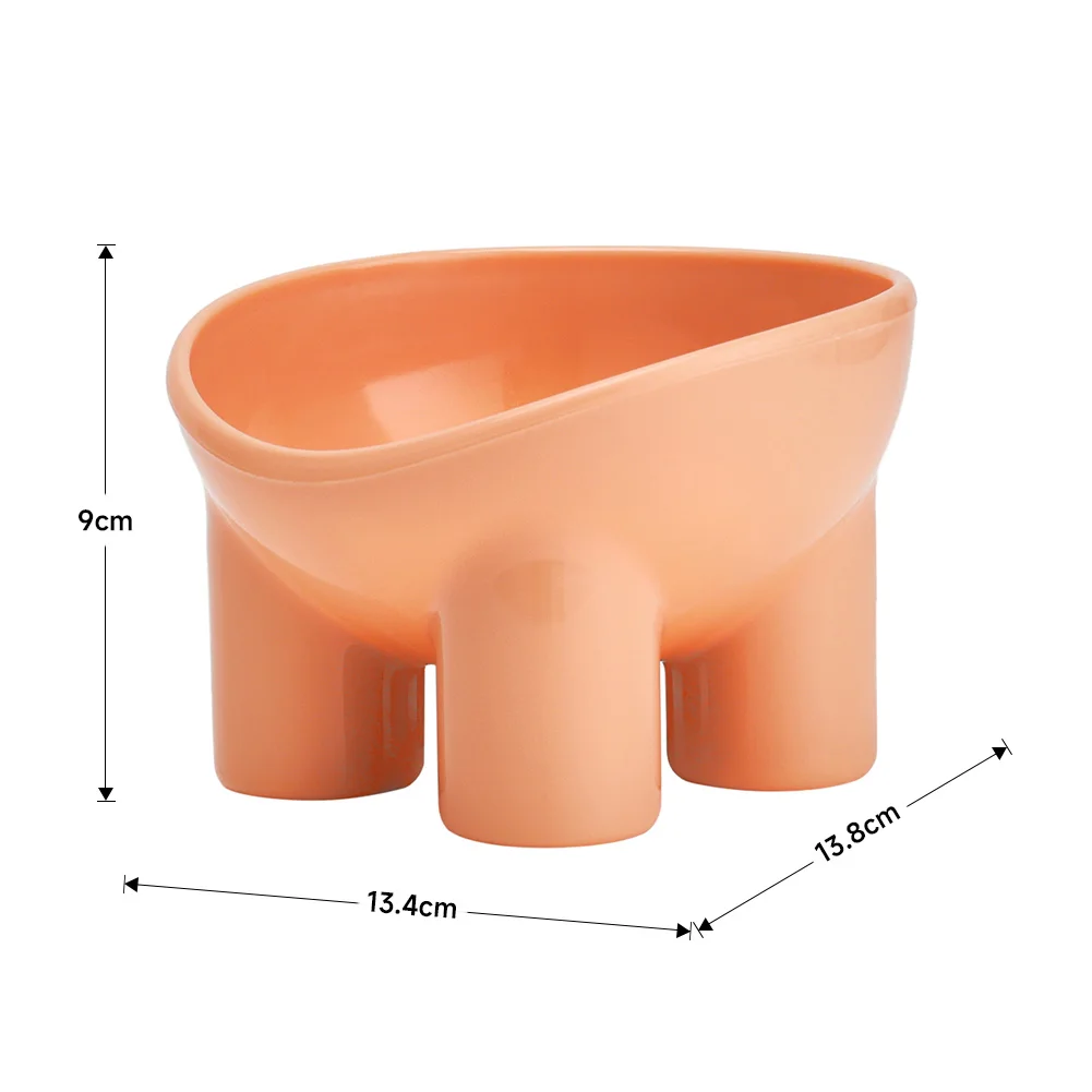 Tieker Anti-dumping Neck Guard Pet Feeding Bowl Macaron Color Cat Food Bowl Pet Feeding Supplies