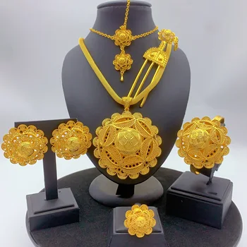Luxury 6-Piece Gold Color Jewelry Set 1