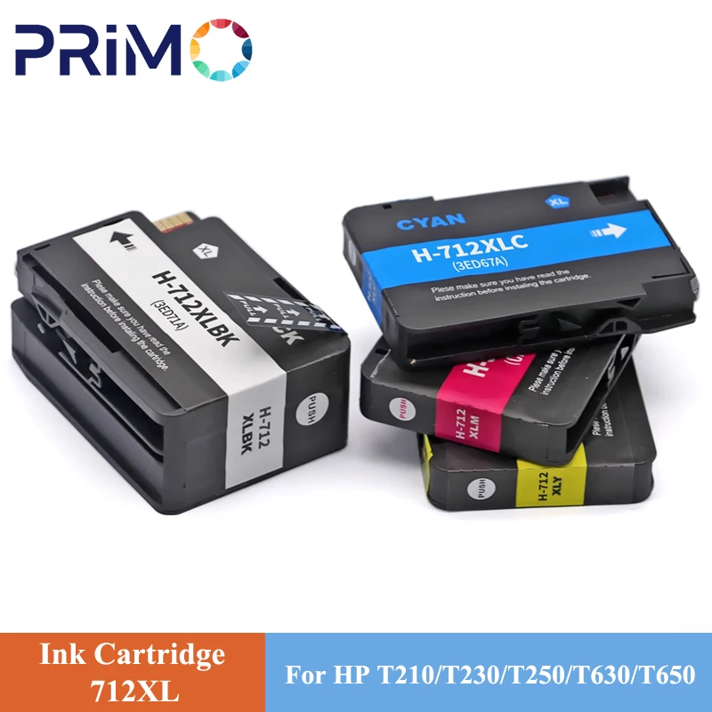 

712 XL 712XL 3ED71A 3ED67A Inkjet Compatible Ink Cartridge for HP712 for HP DesignJet T210 T230 T250 T630 T650 Printer