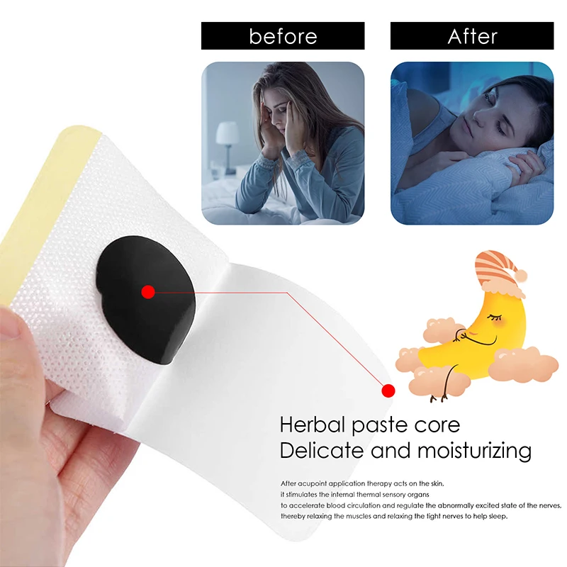 1/3Boxes Sleeping Patch Herbal Extract Insomnia Therapy Medical Plaster Anxiety Soothing Sleep Medicine Stickers Beauty Health