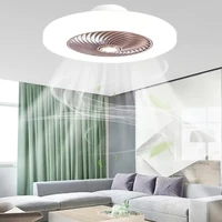 Hot selling intelligent remote control colorful ceiling fan light invisible blade retractable silent [two pieces 10% discount] 1