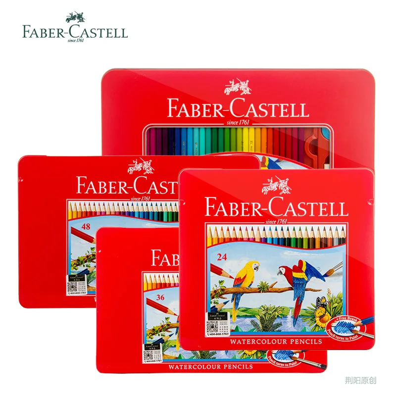 Faber-Castell Set Di Matite Colorate Ad Acquerello Scatola Di Ferro Colorato Arcobaleno Disegno Matita Colorata Colorazione Acquerello Forniture Artis