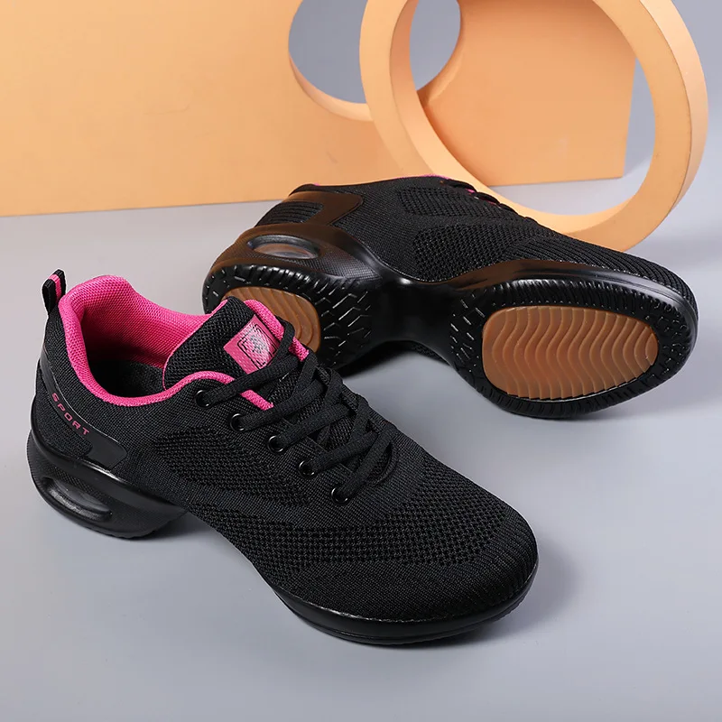 Breathable Dance Shoes Gym Square Dance Shoes Women Sneakers Soft Sole Sailor Dance Shoes Adult Sports Jazz Shoes