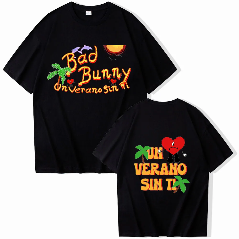 

Un Verano Sin Ti Bad Bunny Short Sleeve T-shirt Harajuku O-neck Summer Casual Shirt