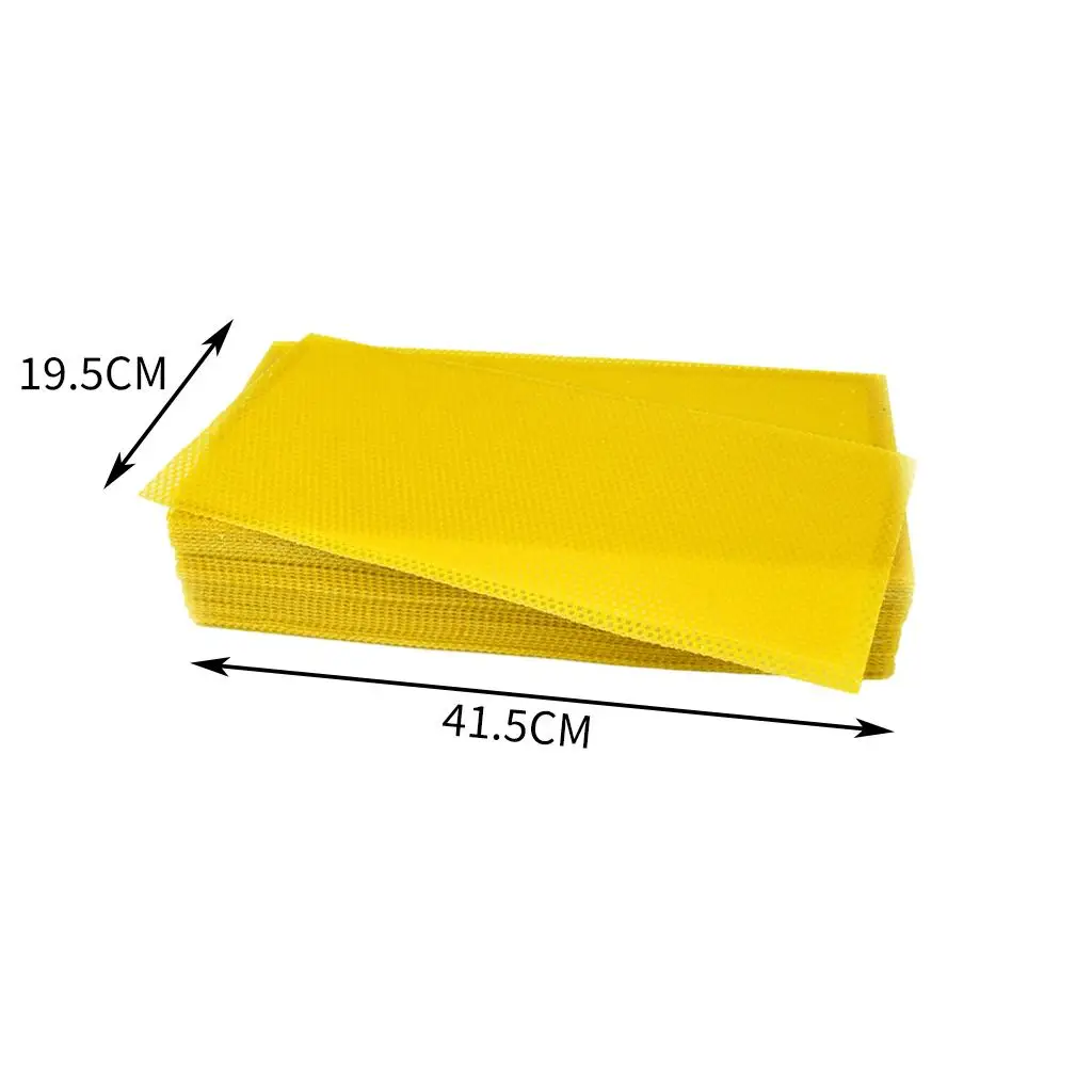 30 Pieces Beeswax Sheets Beekeeping Foundation Sheets for Hives 41.5x19.5cm