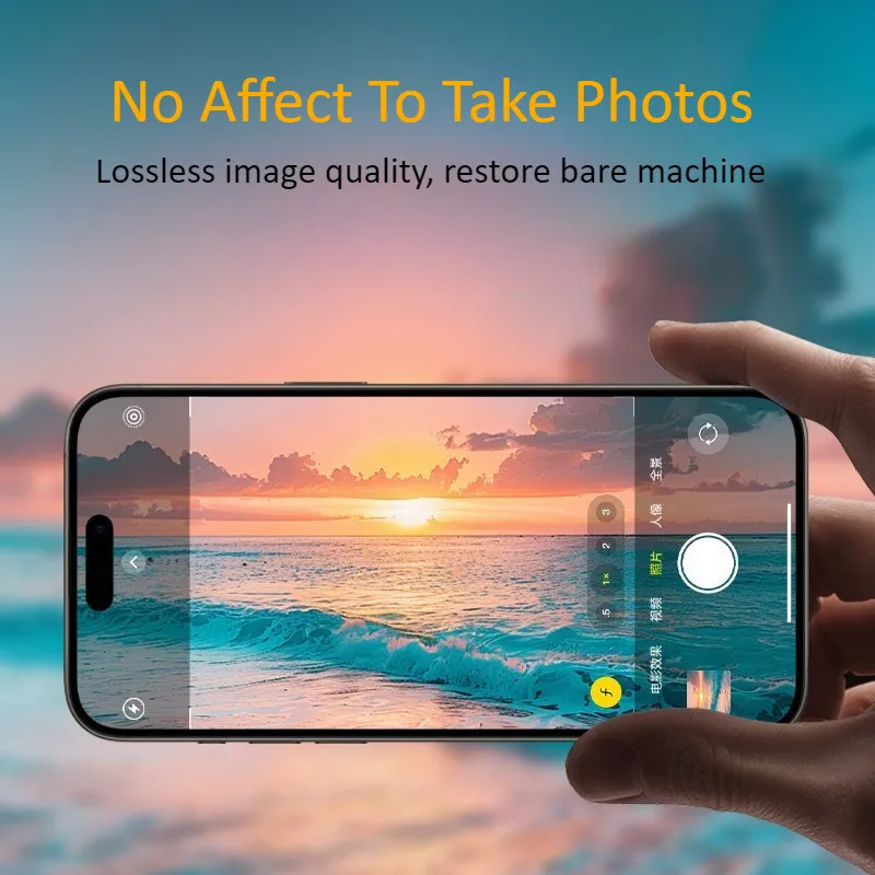 Motorola Signature HD Tempered Glass Camera Lens Protector with Metal Ring