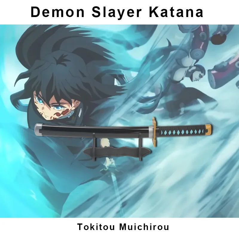 Anime Demon Slayer Katana Kimetsu No Yaiba Sword  60cm Toy Sword  Sanemi Kyoujurou Kokushibou Reissue Katana 5