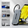 WAVLINK USB C to Ethernet Adapter 2.5G/5Gbps Driver-free RJ45 Gigabit Ethernet for Windows 10/11 Mac OS 11 Later Linux and More 4