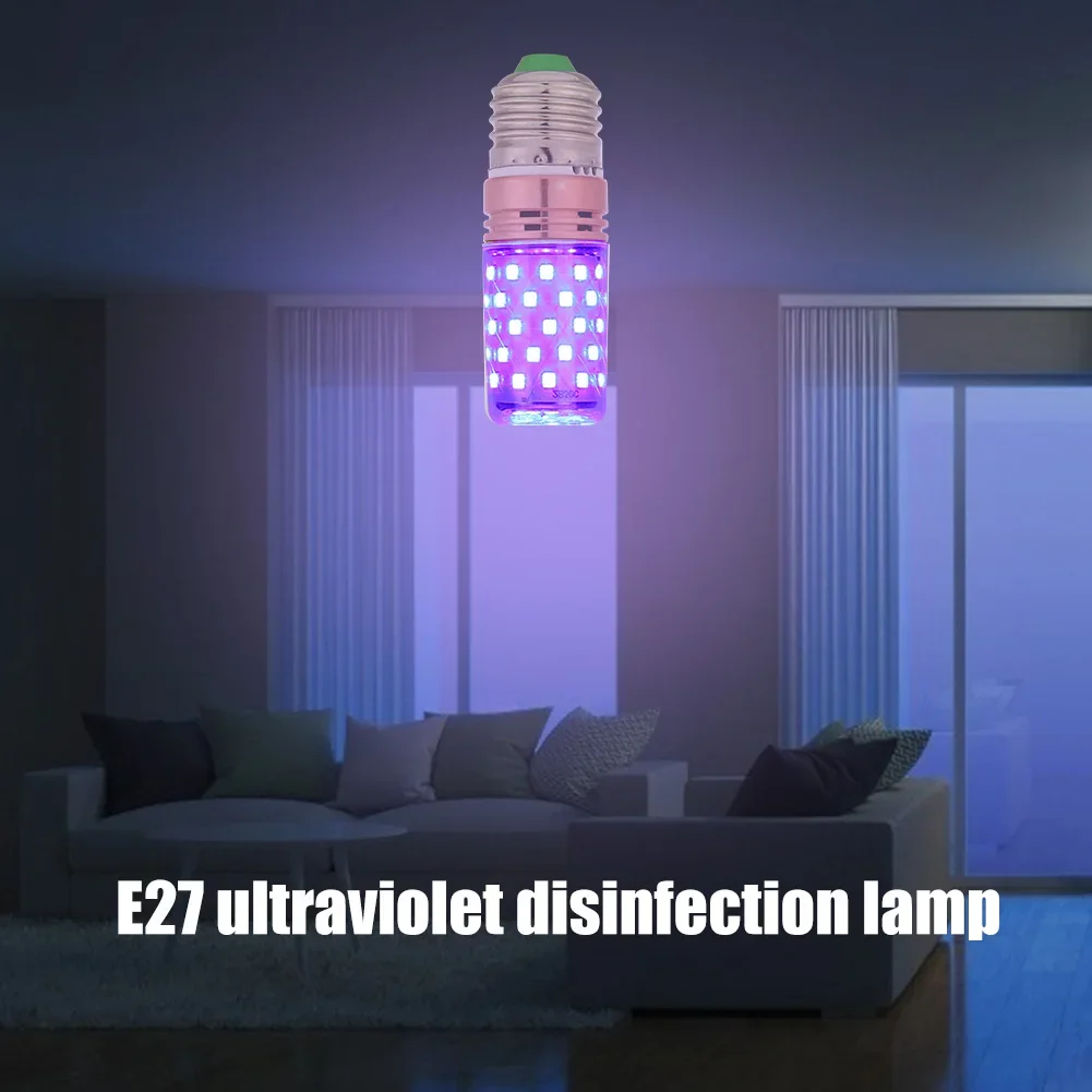 1-5PCS E27 60 LED UV Germicidal Corn Lamp Kill Dust Sterilize Disinfection Light Bulb