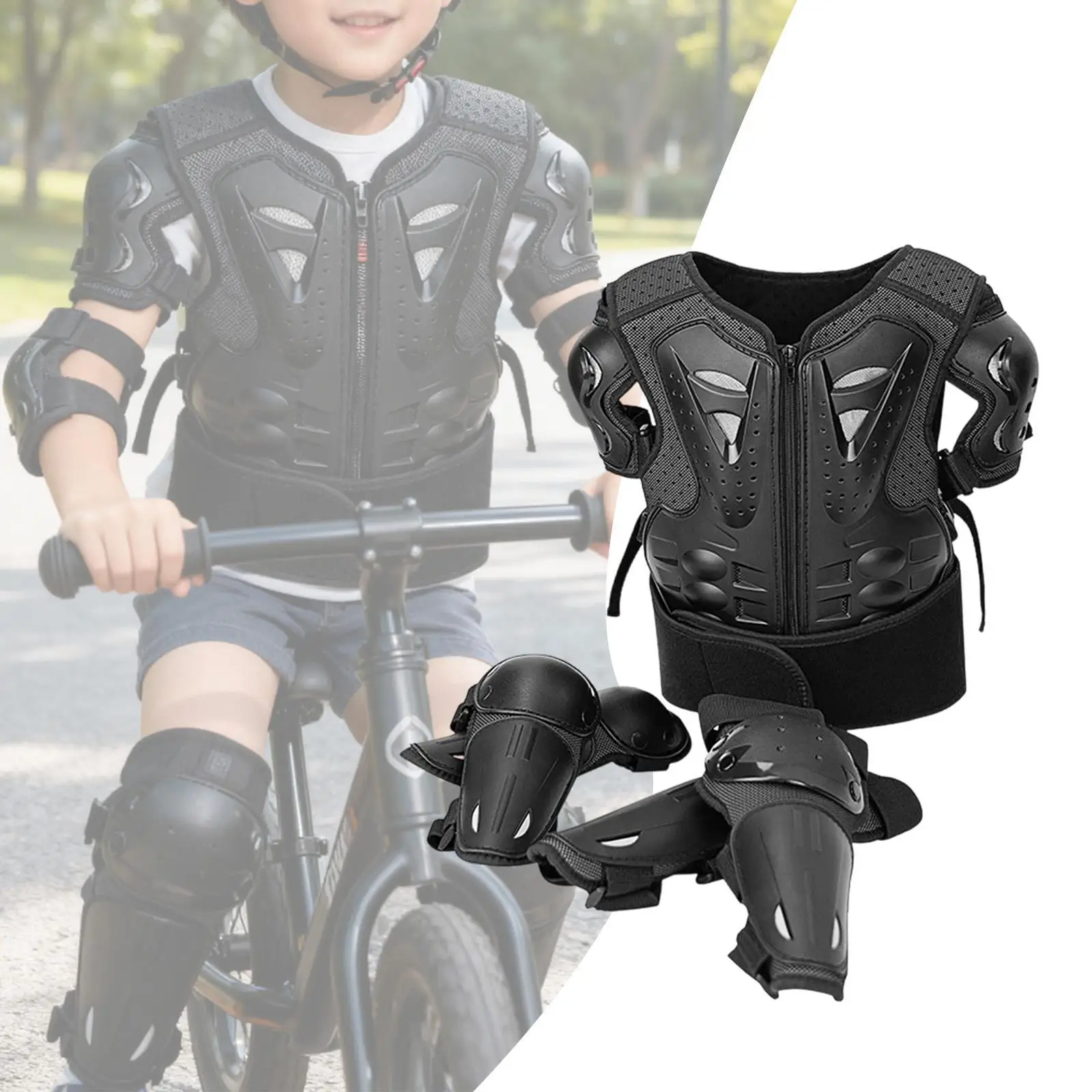 어린이용 모토크로스 보호 장비, 가슴 및 등 보호대, 통기성 오토바이 아머, 사이클링, 스케이팅, 스키, 야외 활동용