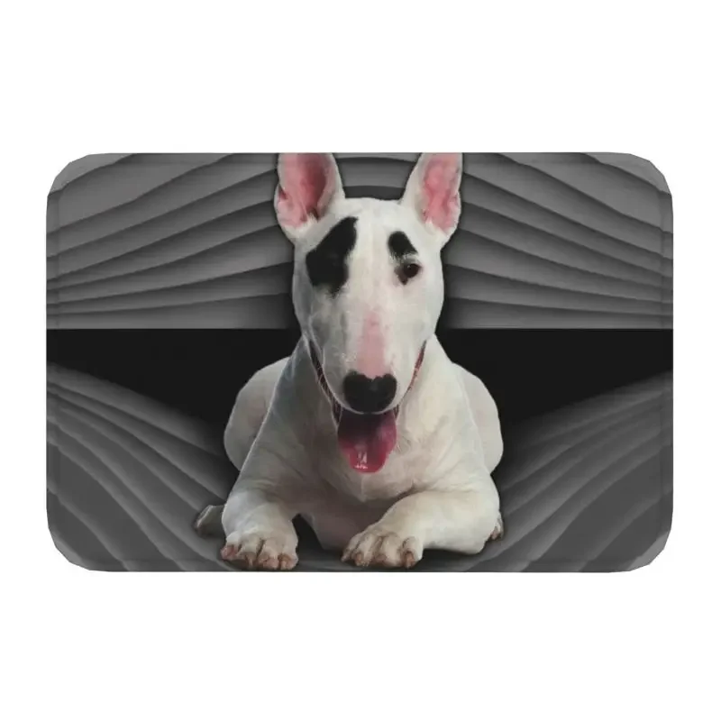 Fashion Bull Terrier Doormat Mat Anti-Slip Dog Animal Bath Kitchen Balcony Rug Carpet 40*60cm anti slip doormat
