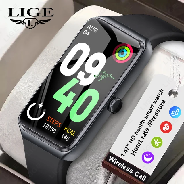 LIGE 2026 1.47 "HD montre intelligente femmes sport Fitness Bracelet thermomètre moniteur de santé étanche femmes Smartwatch pour Androi 1