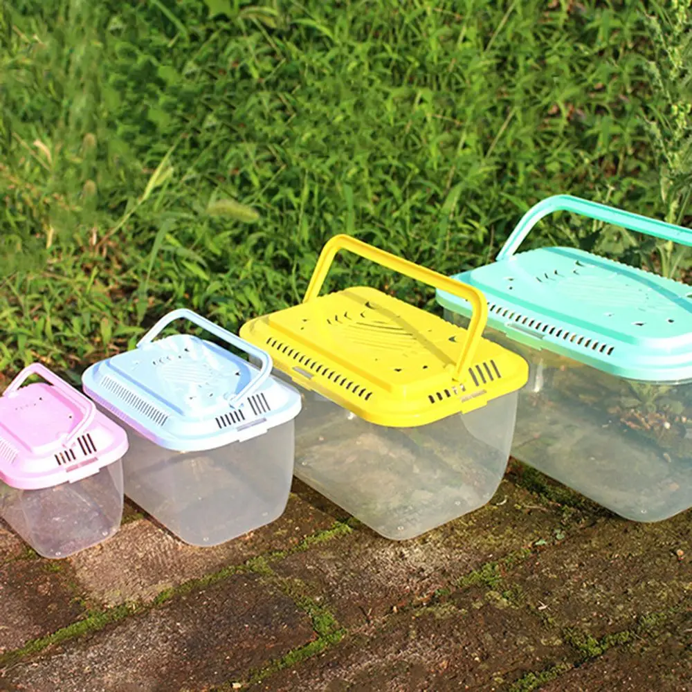 Mini Portable Pet Breeding Box Square Box for Reptile Transport Hamster Breeding and Climbing Turtle Shaped