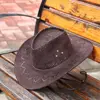 New Men Lady Fashion Cowboy Hat Unisex Cap Polyester West Fancy Dress 3