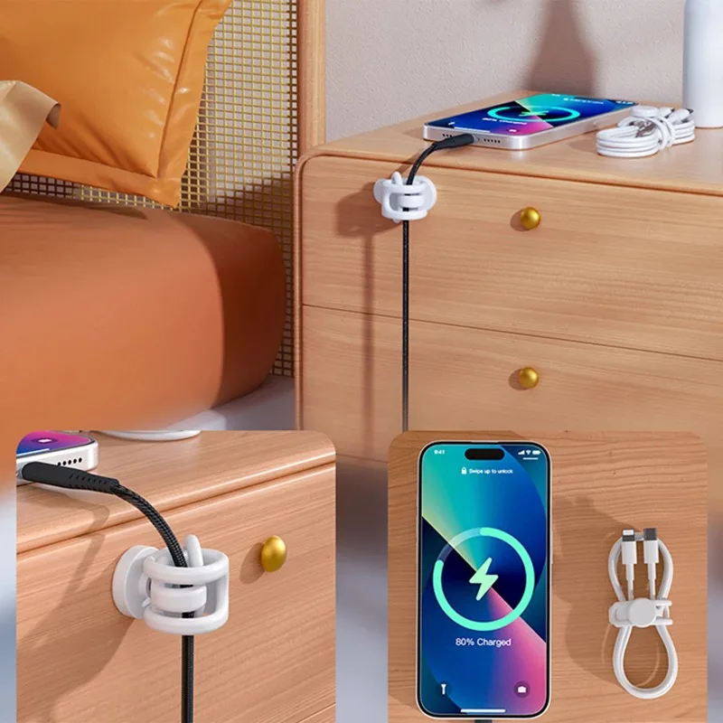 Silicone Magnetic Cable Ties – Tangle-Free Wire Management for Home/Office 6