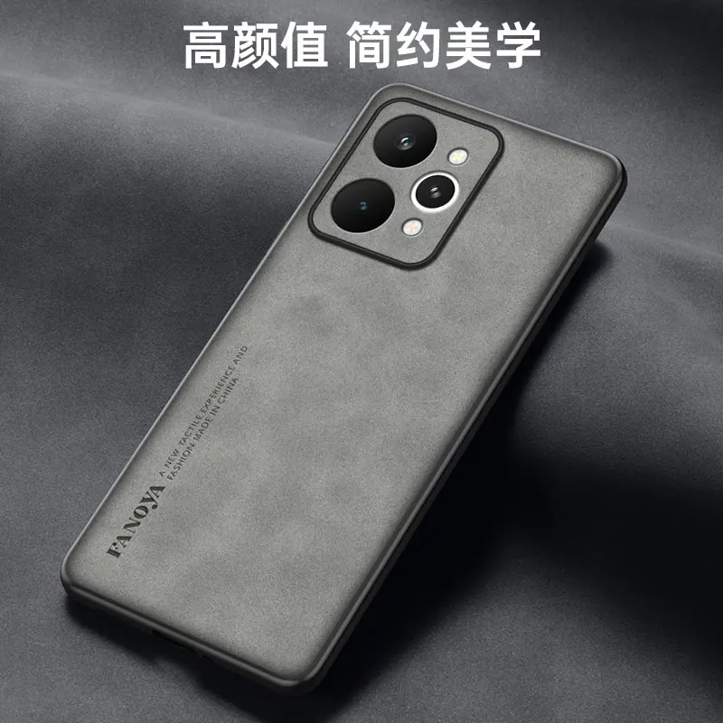 Luxury Leather Back Shockproof Case - Premium Protection Cover