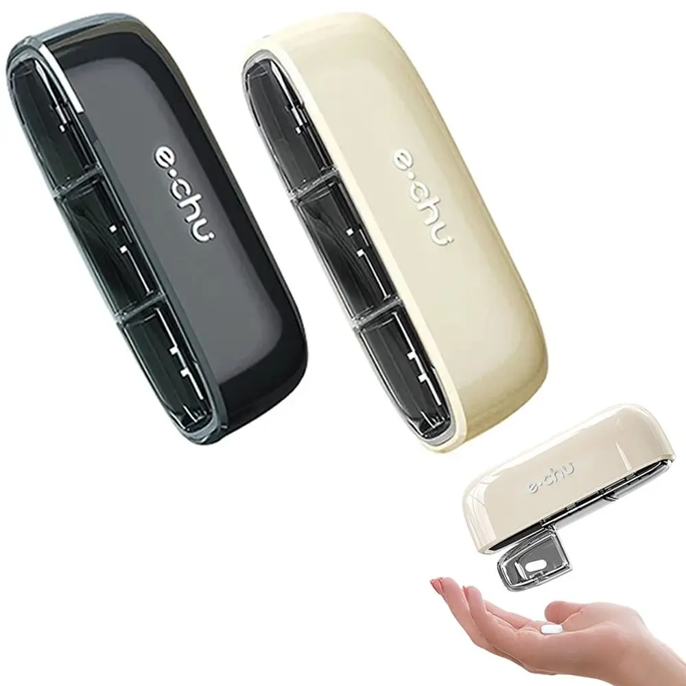 Moisture Proof Portable Pill Box 3 Compartments Airtight Silicone Travel Pill Organizer Reusable Dustproof