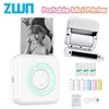 ZWN Portable Bluetooth Mini Printer Mobile Phone Photo Title Note Print Pocket Student Error Label Printer for Children's Gifts 1