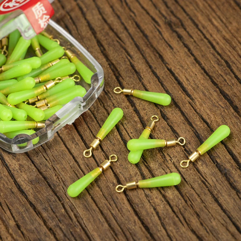 30/60/90PCS Fishing Gear Block Rotation Drift Fishing Floats Accessory Bobber Copper Rubber Tools Fish Float Float Base