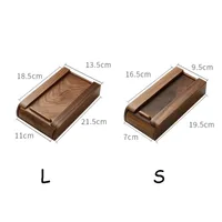 Walnut Under Desk Drawer Organizer Pencil Holder Workspace Accessory with Self-Adhesive Mount, Office, Desk Organization 6