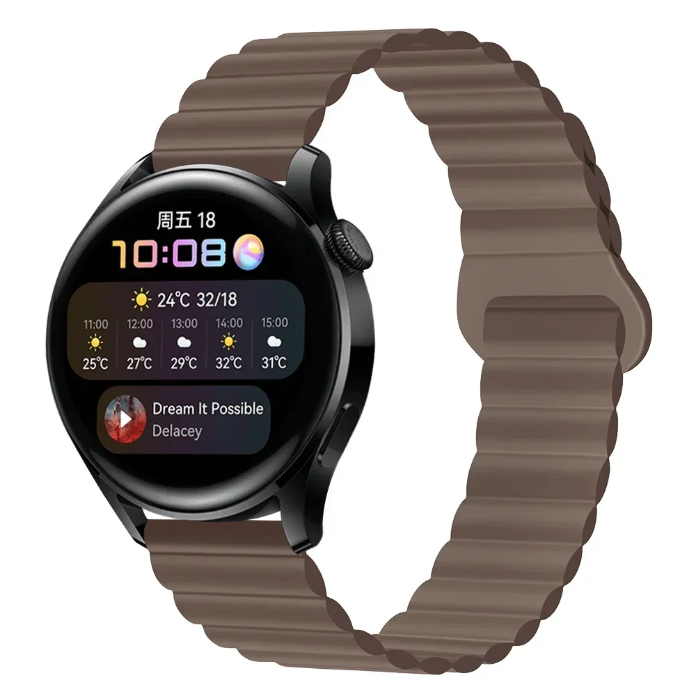 Magnetic Loop Silicone Strap - Versatile 20mm/22mm Wristband