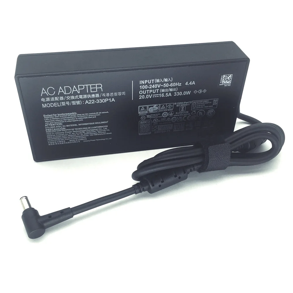 ASUS ROG Strix Scar 16 17 18, ROG Zephyrus Duo 16 노트북용  330W AC 어댑터 20V 16.5A 전원 공급 장치 충전기