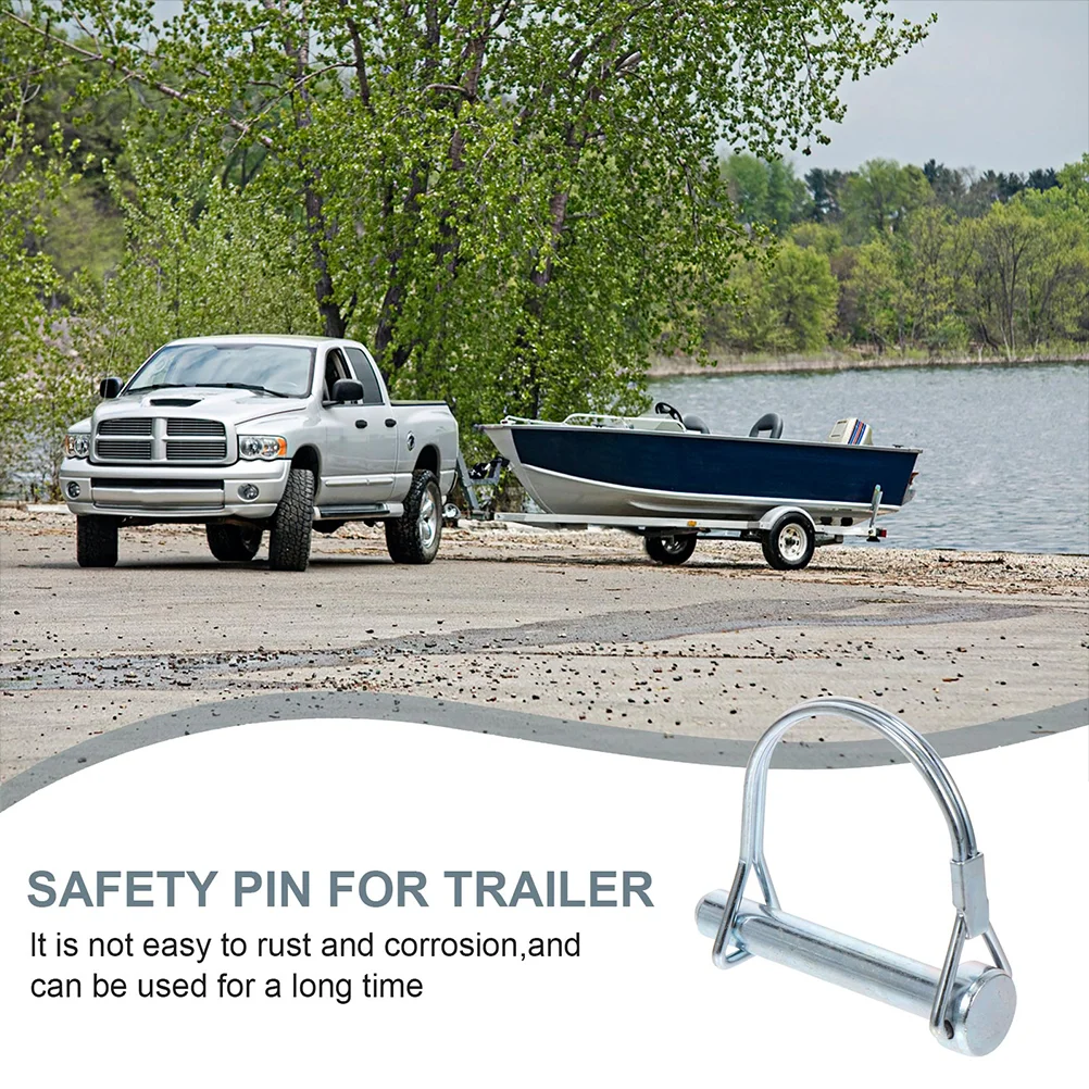 Trailer Coupling Lock 8 Pcs Lock Pin Hitch Shaft Locking Safety Coupler Quick Release Trailer Square for Farm Trailers Carbon Steel