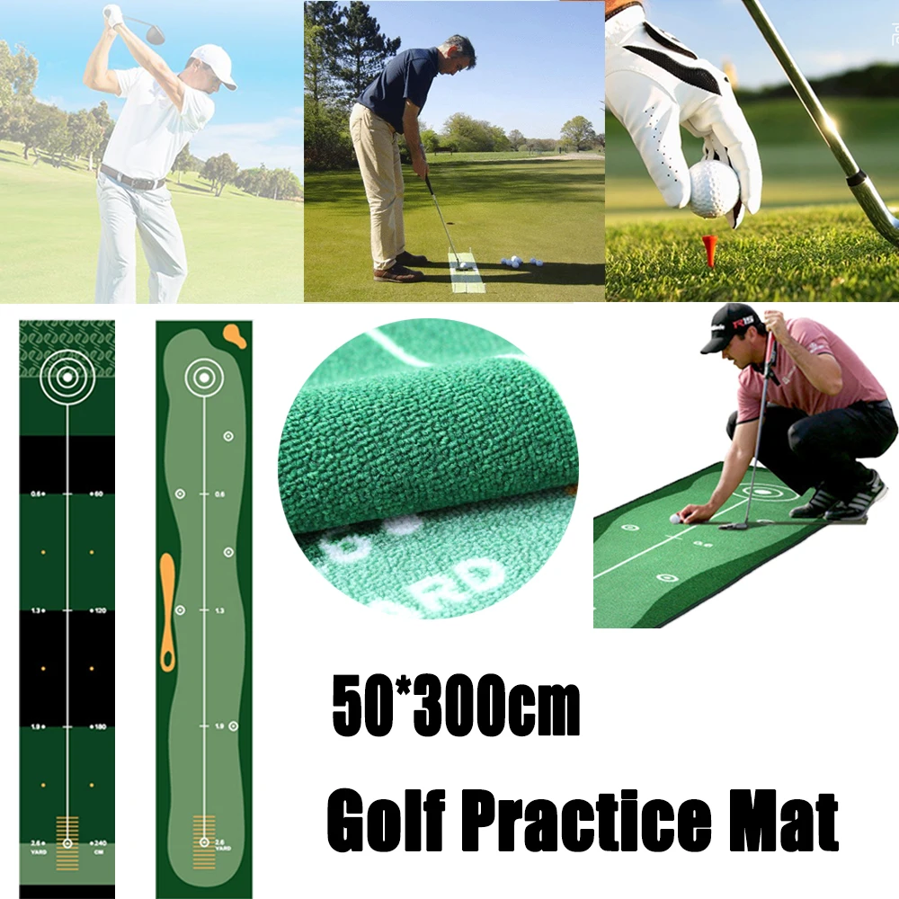 

Backyard No Odor Exercise Residential Home Anti-Slip Golf Carpet Hitting Games Golf Practice Putting Mat Trainer Pad