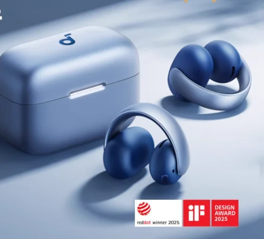 Anker SoundCore AeroClip Open-Ear Clip-On Earbuds with