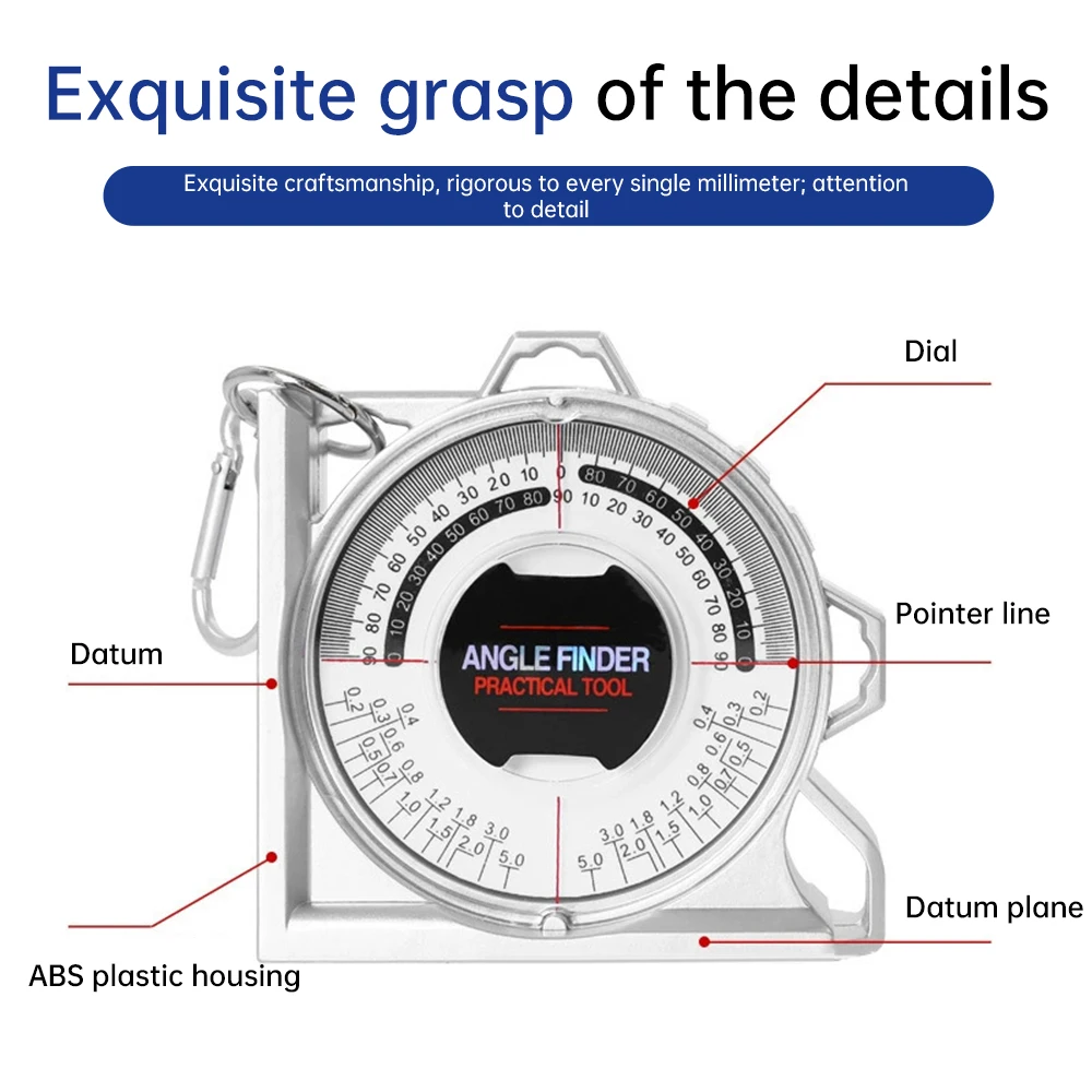Magnetic Angle Finder Locator Mini Inclinometer Measurement Tool Protractor Tilt Level Meter