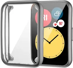 Plated TPU Bumper All - Around Screen Protector for huawei watch fit (Gun)