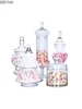 Transparent Glass Storage Jars Snacks Can Candy Pot Tea Canister Home Decor Modern Crystal Storage Jar with Lid Spice Organizer 5
