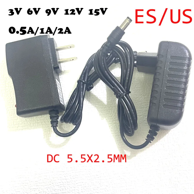 AC 110-240V DC 5V 6V 8V 9V 10V 12V 15V 0.5A 1A 2A 3A Universal Power Adapter Supply Charger adaptor Eu Us for LED light strips