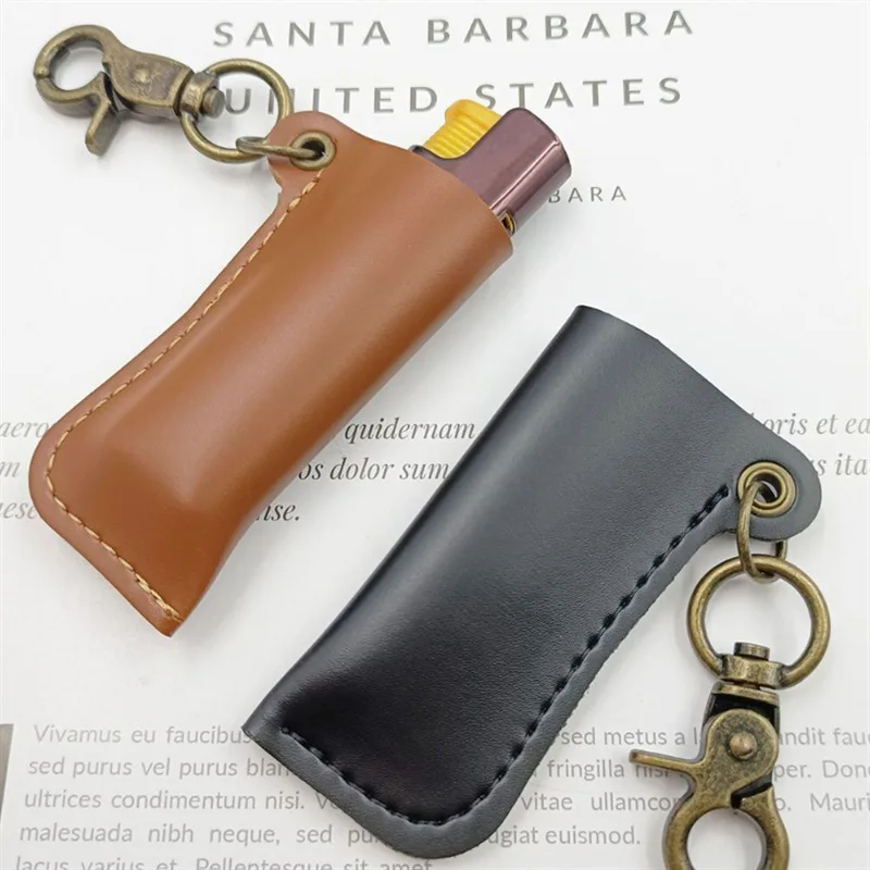 Vintage PU Leather Lighter Sleeve Cover