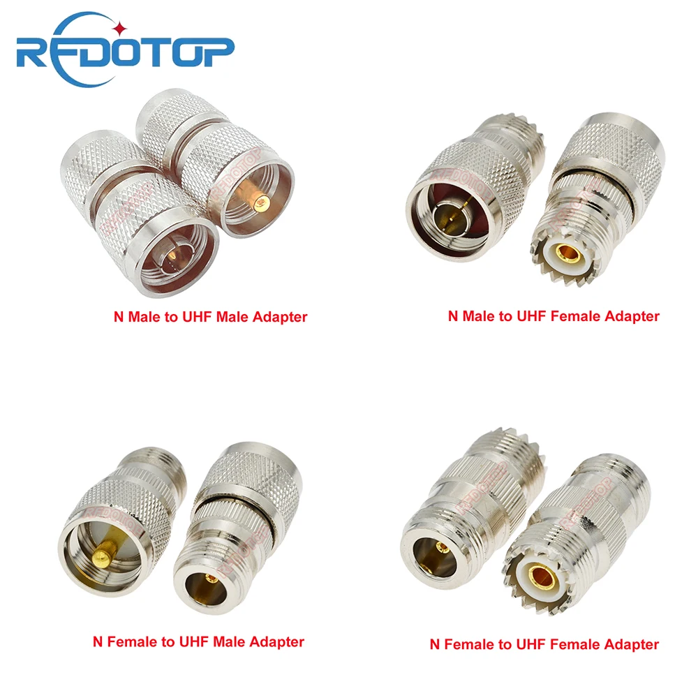 

10PCS/lot L16 N to UHF SL16 PL259 SO239 for Radio Antenna Connector SL16 PL-259 SO-239 UHF to N L16 Male Female Brass Wholesales