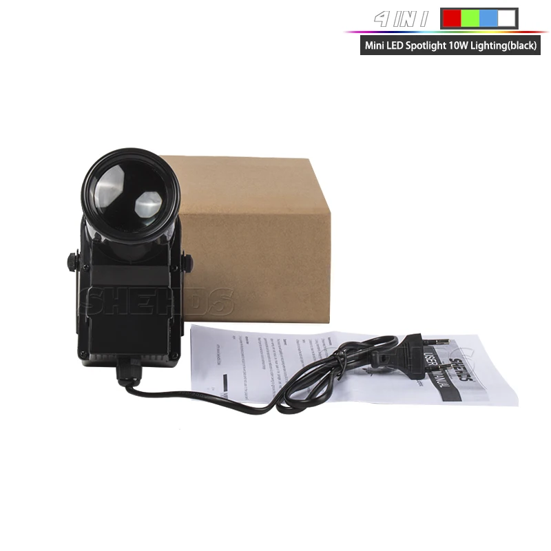 Mini LED 10W RGBW 4in1 Spot Beam DMX Lights For Disco Ball DJ Family Party Stage Effect Lighting led light disco light led stage light mini led stage light