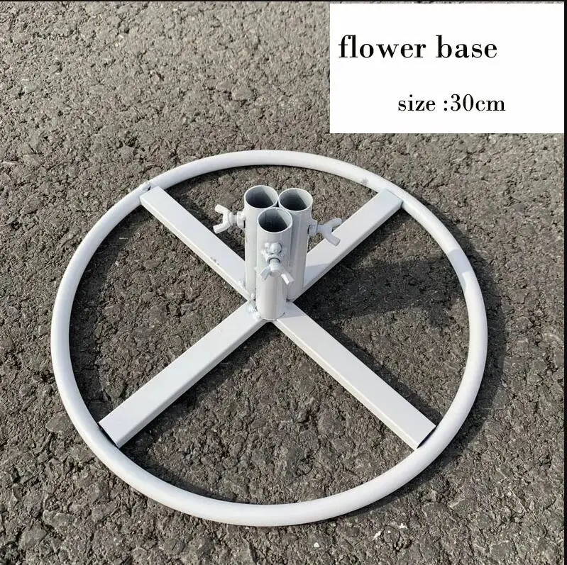Metal flower base
